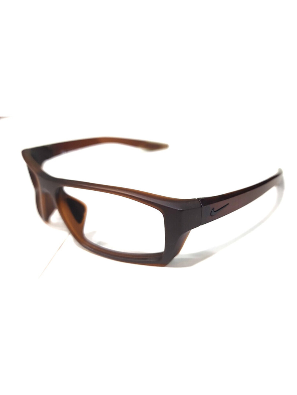 Nike CT8228 Brazen Shadow No Lenses Brown Rectangle Sunglasses Frame 59-16 130